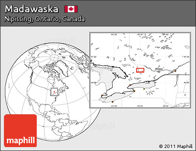 Blank Location Map of Madawaska