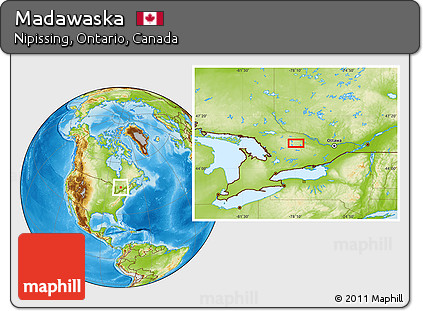 Physical Location Map of Madawaska