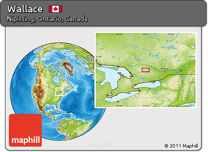 Physical Location Map of Wallace