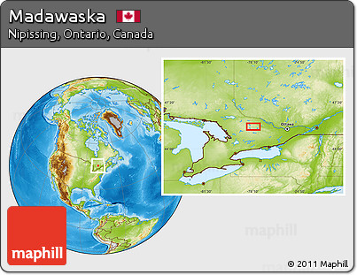 Physical Location Map of Madawaska
