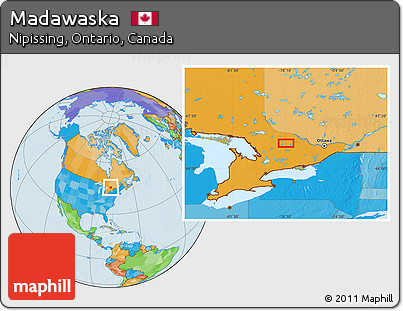 Political Location Map of Madawaska