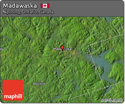 Satellite Map of Madawaska