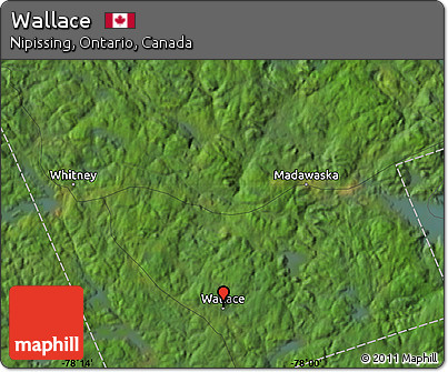 Satellite Map of Wallace