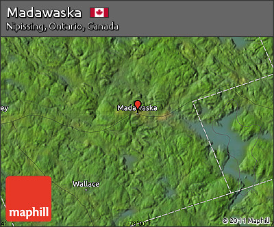 Satellite Map of Madawaska