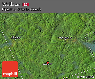 Satellite Map of Wallace