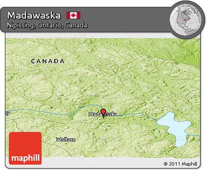 Physical Panoramic Map of Madawaska