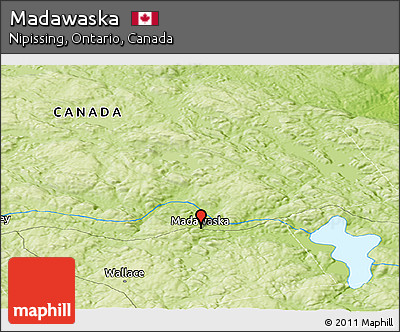 Physical Panoramic Map of Madawaska