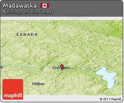 Physical Panoramic Map of Madawaska
