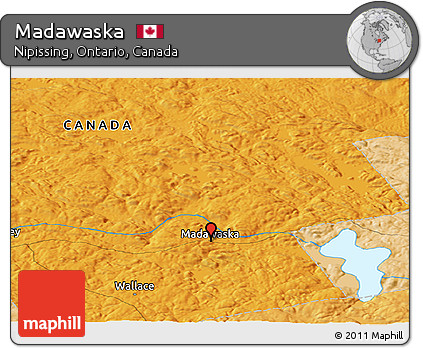 Political Panoramic Map of Madawaska