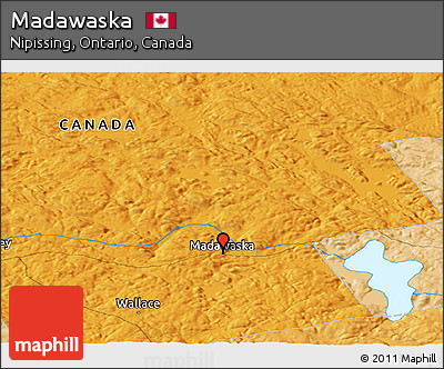 Political Panoramic Map of Madawaska