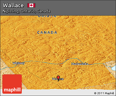 Political Panoramic Map of Wallace