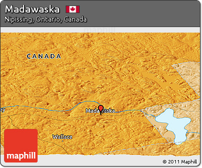 Political Panoramic Map of Madawaska