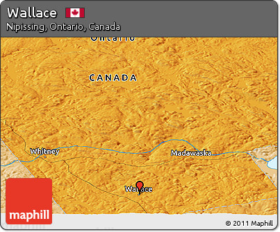 Political Panoramic Map of Wallace