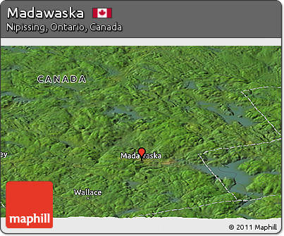 Satellite Panoramic Map of Madawaska