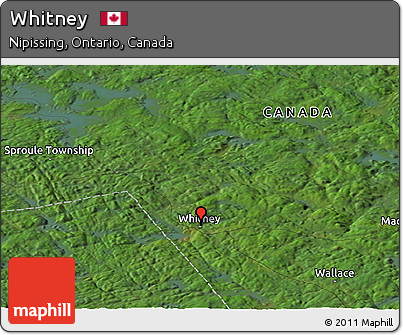 Satellite Panoramic Map of Whitney