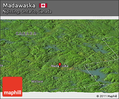 Satellite Panoramic Map of Madawaska