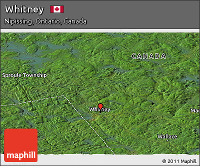 Satellite Panoramic Map of Whitney