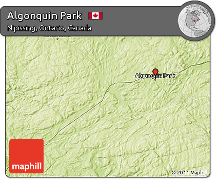 Physical 3D Map of Algonquin Park