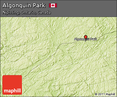 Physical 3D Map of Algonquin Park