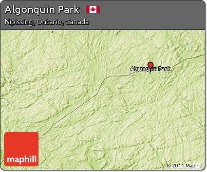 Physical 3D Map of Algonquin Park