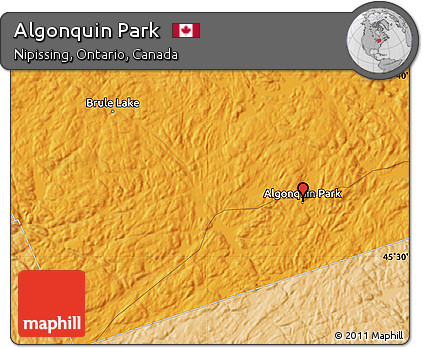 Political Map of Algonquin Park