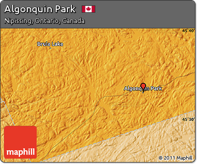 Political Map of Algonquin Park