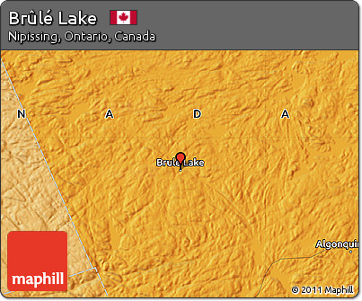 Political Map of Brûlé Lake