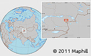 Gray Location Map of Taras