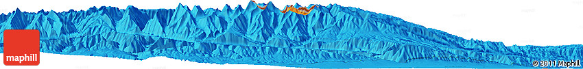 Political Horizon Map of the Area around 45° 35' 46" N, 81° 40' 30" E