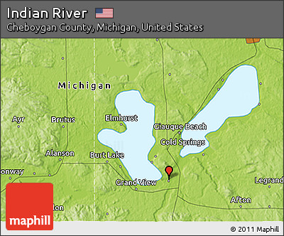 Physical 3D Map of Indian River