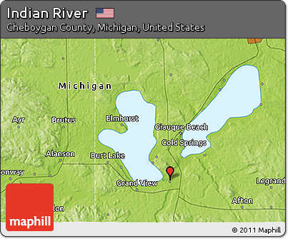 Physical 3D Map of Indian River