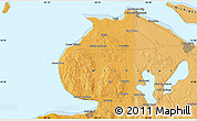 Political Map of the area around 45° 35' 46" N, 84° 55' 30" W