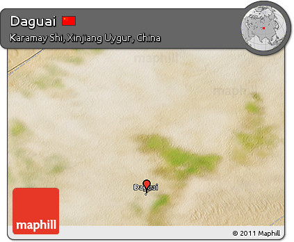 Satellite 3D Map of Daguai