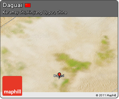 Satellite 3D Map of Daguai