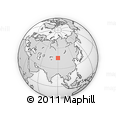 Outline Map of the Area around 45° 35' 46" N, 90° 10' 30" E, rectangular outline