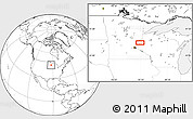 Blank Location Map of the area around 45° 35' 46" N, 92° 34' 29" W