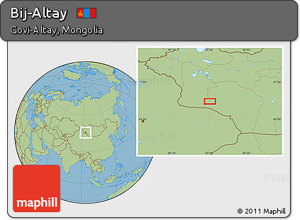 Savanna Style Location Map of Bij-Altay