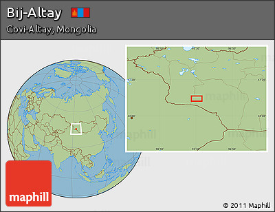 Savanna Style Location Map of Bij-Altay