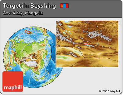 Physical Location Map of Tergetiin Bayshing