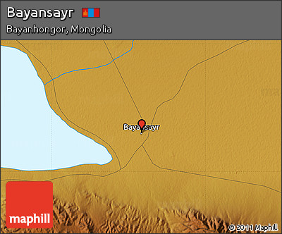Physical Map of Bayansayr