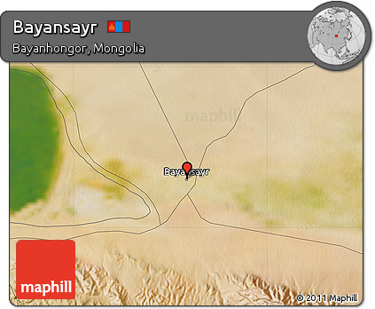 Satellite Map of Bayansayr