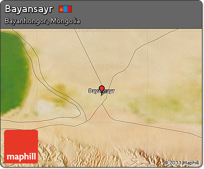 Satellite Map of Bayansayr