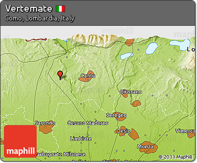 Physical 3D Map of Vertemate