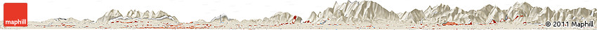 Shaded Relief Horizon Map of Desio