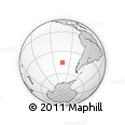 Outline Map of the Area around 45° 18' 49" S, 103° 37' 30" W, rectangular outline