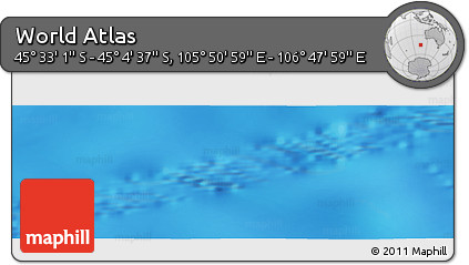Physical Panoramic Map of the Area around 45° 18' 49" S, 106° 19' 29" E