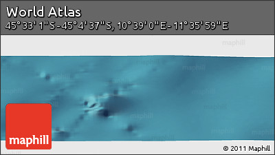Satellite Panoramic Map of the Area around 45° 18' 49" S, 11° 7' 30" E