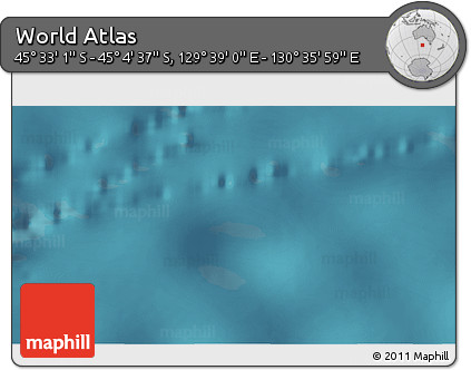 Satellite 3D Map of the Area around 45° 18' 49" S, 130° 7' 30" E