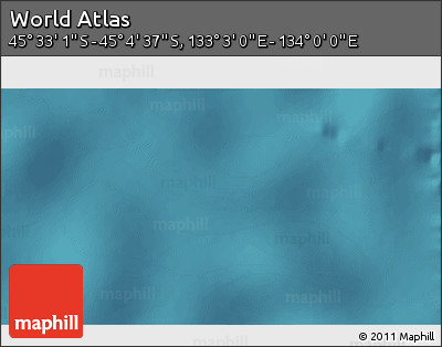 Satellite 3D Map of the Area around 45° 18' 49" S, 133° 31' 30" E