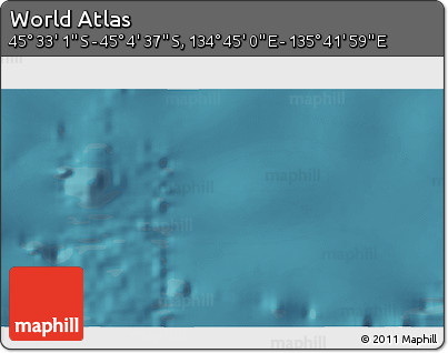 Satellite 3D Map of the Area around 45° 18' 49" S, 135° 13' 29" E